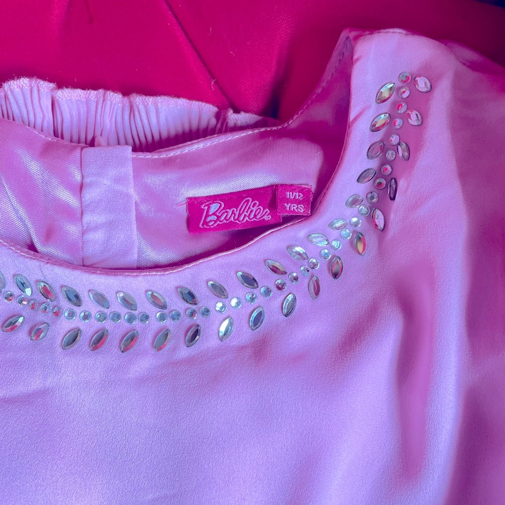 Brand New Pink party dress for 11-12 years old girls in soft polyester cloth - Picture 6 of 7